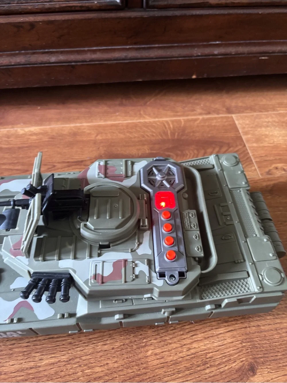 Green Camo Toy Tank - Kids Military Play
